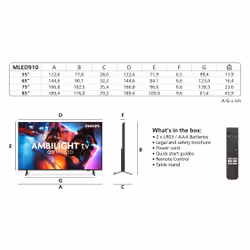Philips 75MLED91012 190,5 cm (75") - Vista aggiuntiva 3