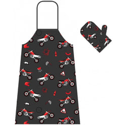 Booster Set di guanti grembiule e forno, multicolore per uomo