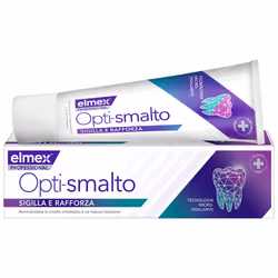 Elmex Opti Smalto Sigilla e Rafforza Dentifricio Protezione Smalto 75ml è un dentifricio avanzato che sigilla le microfessure ...