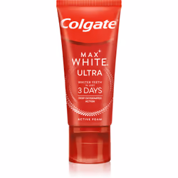 Denti più bianchi in 3 giorni? È possibile. Come dimostrato da test clinici, Il dentifricio Colgate Max White Ultra Active Fo ...