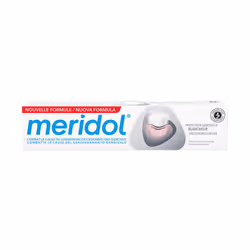 Meridol Whitening Dentifricio 75ml offre protezione completa per denti e gengive, migliora la luminosità del sorriso, rimuove ...