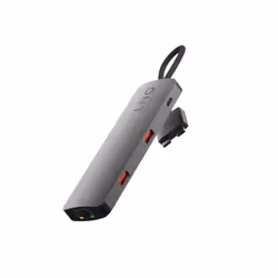LINQ byELEMENTS 7in2 D2 Pro MST USB-C Multiport Hub, Cablato, 2 x USB 3.2 Gen 2 (3.1 Gen 2) Type-C, 100 W, 100,1000 Mbit/s, N ...
