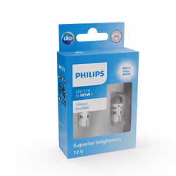 Philips Ultinon Pro7000 SI 11961XU70X2 Luminosità intensa, guida più sicura, 12 V, W5W, LED, 8000 K, 2 pz