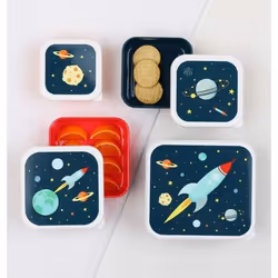 A Little Lovely Company SBSESP21 Set per borsa portapranzo Polipropilene (PP) Multicolore 4 pz - Vista aggiuntiva 3