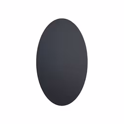 Securit CS-OVAL-8, 85 x 50 mm, Cloruro di polivinile (PVC), Nero