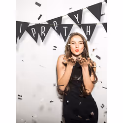 Securit FB-FLAG lavagna e accessori Nero Melammina, Resina, Velcro - Vista aggiuntiva 4