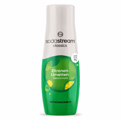 SodaStream 1424226490, Sciroppo di carbonatazione, Verde, Grigio, Giallo, Limone, Lime, 440 ml, 9 L, 1 pz