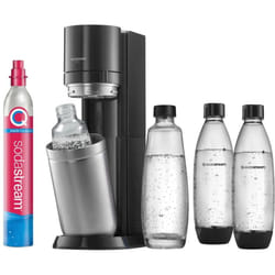 Duo Megapack, Gasatore D'Acqua Per Trasformare L'Acqua In Acqua Frizzante, Nero, ‎29 x 25.6 x 44.4 cm 6.4 Kg - Sodastream