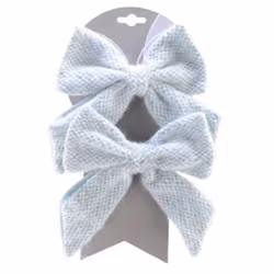 Kaemingk Pes Bow On Clip, Colour: Dusk Blue, Size: 3X20X17Cm