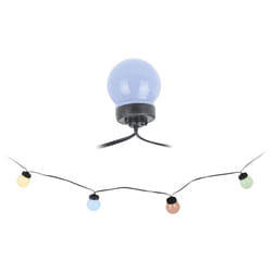 EDM - Ghirlanda di lampadine led sferiche multicolore per esterni 12,5 m 20 l
