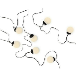 Luci Di Natale 20 Led Bianco Caldo 950Cm Filo Nero