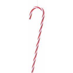 EDM - Pendente per albero di Natale in plastica Bastoncino di Zucchero rosso e bianco da 13cm