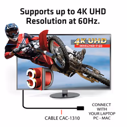 CLUB3D HDMI 2.0 Cable 3Meter UHD 4K/60Hz 18Gbps Certified Premium High Speed - Vista aggiuntiva 8