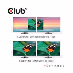 CLUB3D USB3.2 Gen1 Type A to DisplayPort™1.2 Dual Monitor 4K60Hz Video Splitter - Vista aggiuntiva 5