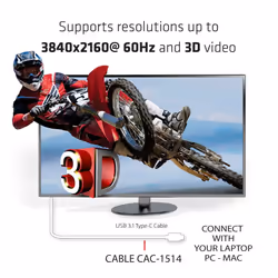 CLUB3D USB C to HDMI™ 2.0 UHD Cable Active 1.8 M./5.9 Ft. - Vista aggiuntiva 5