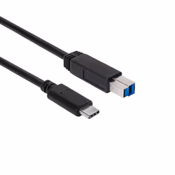 CLUB3D USB 3.1 Gen2 Type-C to Type-B Cable Male/Male, 1 M./ 3.3 Ft., 1 m, USB 3.1 Gen2 Type C, USB B, Nero