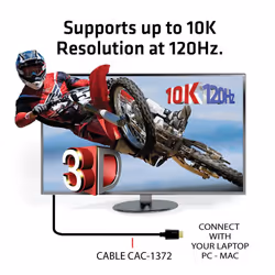 CLUB3D Ultra High Speed HDMI 4K120Hz, 8K60Hz Certified Cable 48Gbps M/M 2 m / 6.56 ft - Vista aggiuntiva 5