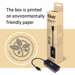 CLUB3D CAC-1520 adattatore per inversione del genere dei cavi USB C Ethernet Nero - Vista aggiuntiva 4