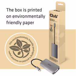 CLUB3D cac-1510 USB C DVI-D Dual link Grigio - Vista aggiuntiva 4