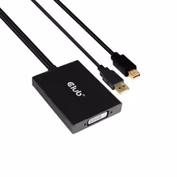CLUB3D cac-1130 0,6 m MiniDP/USB-A DVI-D Nero - Vista aggiuntiva 7