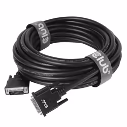 CLUB3D DVI-D DUAL LINK (24+1) CABLE BI DIRECTIONAL M/M 3m 9.8 ft 28AWG Nero - Vista aggiuntiva 2