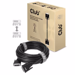 CLUB3D DVI-D DUAL LINK (24+1) CABLE BI DIRECTIONAL M/M 3m 9.8 ft 28AWG Nero - Vista aggiuntiva 3