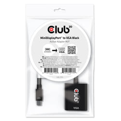 CLUB3D CAC-2113 cavo e adattatore video 0,228 m Mini Displayport VGA Nero