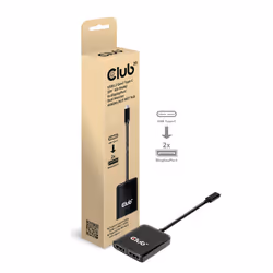 CLUB3D CSV-1555 cavo e adattatore video 1,5 m USB tipo-C 2 x DisplayPort Nero - Vista aggiuntiva 2