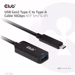 CLUB3D CAC-1536 cavo USB USB 3.2 Gen 2 (3.1 Gen 2) 5 m USB C USB A Nero - Vista aggiuntiva 8