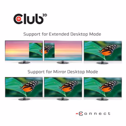 CLUB3D CSV-1564W65 replicatore di porte e docking station per laptop USB 3.2 Gen 1 (3.1 Gen 1) Type-C Nero - Vista aggiuntiva 4