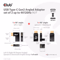 CLUB3D CAC-1528 adattatore per inversione del genere dei cavi USB C - Vista aggiuntiva 4