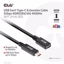 CLUB3D CAC-1529 cavo USB USB 3.2 Gen 1 (3.1 Gen 1) 2 m USB C Nero