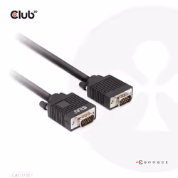 CLUB3D CAC-1710, 10 m, VGA (D-Sub), VGA (D-Sub), Maschio, Maschio, Nero