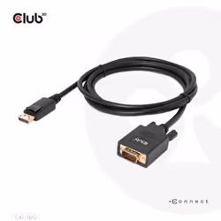 CLUB3D CAC-1012 cavo e adattatore video 2 m DisplayPort VGA (D-Sub) Nero - Vista aggiuntiva 6