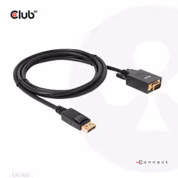 CLUB3D CAC-1012 cavo e adattatore video 2 m DisplayPort VGA (D-Sub) Nero - Vista aggiuntiva 7