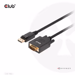 CLUB3D CAC-1012 cavo e adattatore video 2 m DisplayPort VGA (D-Sub) Nero - Vista aggiuntiva 8