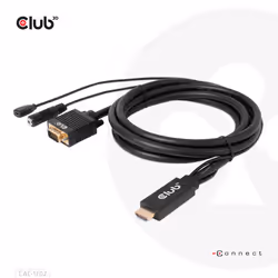 CLUB3D CAC-1712, 2 m, VGA (D-Sub) + 3.5mm, HDMI + Micro-USB, Maschio/Femmina, Maschio/Femmina, Dritto
