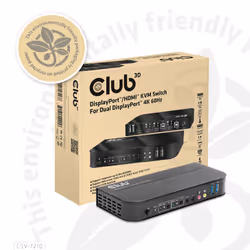 CLUB3D CSV-7210 switch per keyboard-video-mouse (kvm) Nero