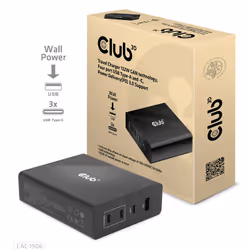 CLUB3D CAC-1906 Caricabatterie per dispositivi mobili Universale Nero dC Interno - Vista aggiuntiva 4