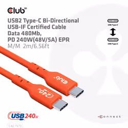 CLUB3D CAC-1573 cavo USB USB4 Gen 2x2 2 m USB C Rosso - Vista aggiuntiva 6