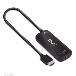 CLUB3D CAC-1336, 1 m, HDMI + USB, USB tipo-C, Maschio, Femmina, Dritto