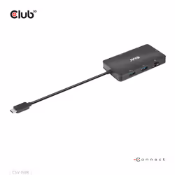 CLUB3D CSV-1598 replicatore di porte e docking station per laptop USB 3.2 Gen 2 (3.1 Gen 2) Type-C Nero - Vista aggiuntiva 4