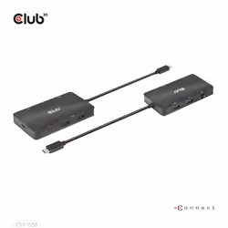 CLUB3D CSV-1598 replicatore di porte e docking station per laptop USB 3.2 Gen 2 (3.1 Gen 2) Type-C Nero - Vista aggiuntiva 5