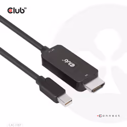 CLUB3D CAC-1187 cavo e adattatore video 1,8 m Mini DisplayPort HDMI Nero - Vista aggiuntiva 6