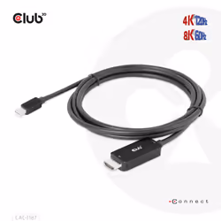 CLUB3D CAC-1187 cavo e adattatore video 1,8 m Mini DisplayPort HDMI Nero - Vista aggiuntiva 7