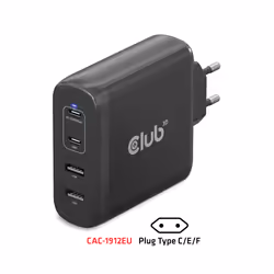 CLUB3D CAC-1912 Caricabatterie per dispositivi mobili Universale Nero AC Interno