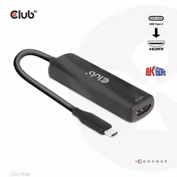CLUB3D CAC-1588 cavo e adattatore video 0,17 m USB tipo-C HDMI Nero - Vista aggiuntiva 8