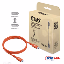 CLUB3D CAC-1511 cavo USB USB 2.0 1 m USB C Arancione - Vista aggiuntiva 5