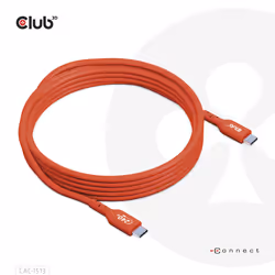 CLUB3D CAC-1513, 3 m, USB C, USB C, USB 2.0, Arancione