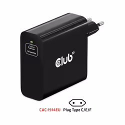 CLUB3D CAC-1914 Caricabatterie per dispositivi mobili Monitor video per bambino, Regolabarba, Videocamera, Fotocamera, Comandi di gaming, Cuffie, Auricolare, Telefono cellulare, Computer portatile, Power bank, Smartphone, Orologio intelligente, Tablet, Universale, Orologio, Indossabili Nero AC, USB Interno - Vista aggiuntiva 6